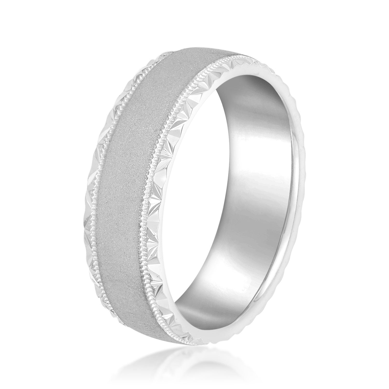 Men's Hammered Edge Band-VIRABYANI